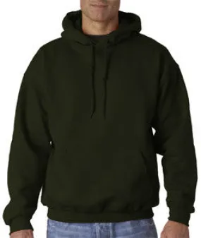 12500 Gildan Adult Gildan DryBlendHooded Sweatshirt Forest Green