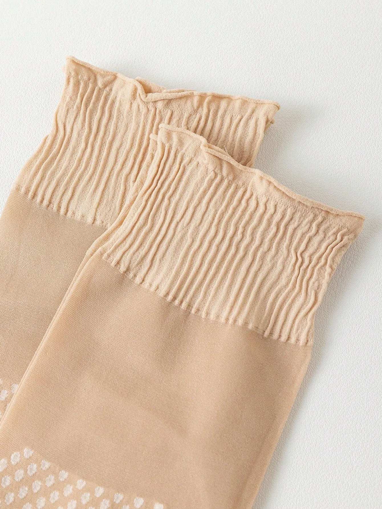 4pairs Simple Breathable Anti-slip Stockings