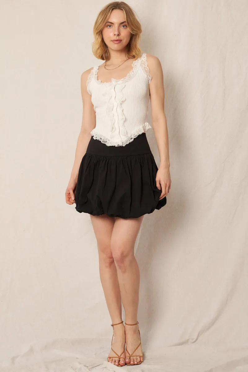 Addy Bubble Hem Skirt