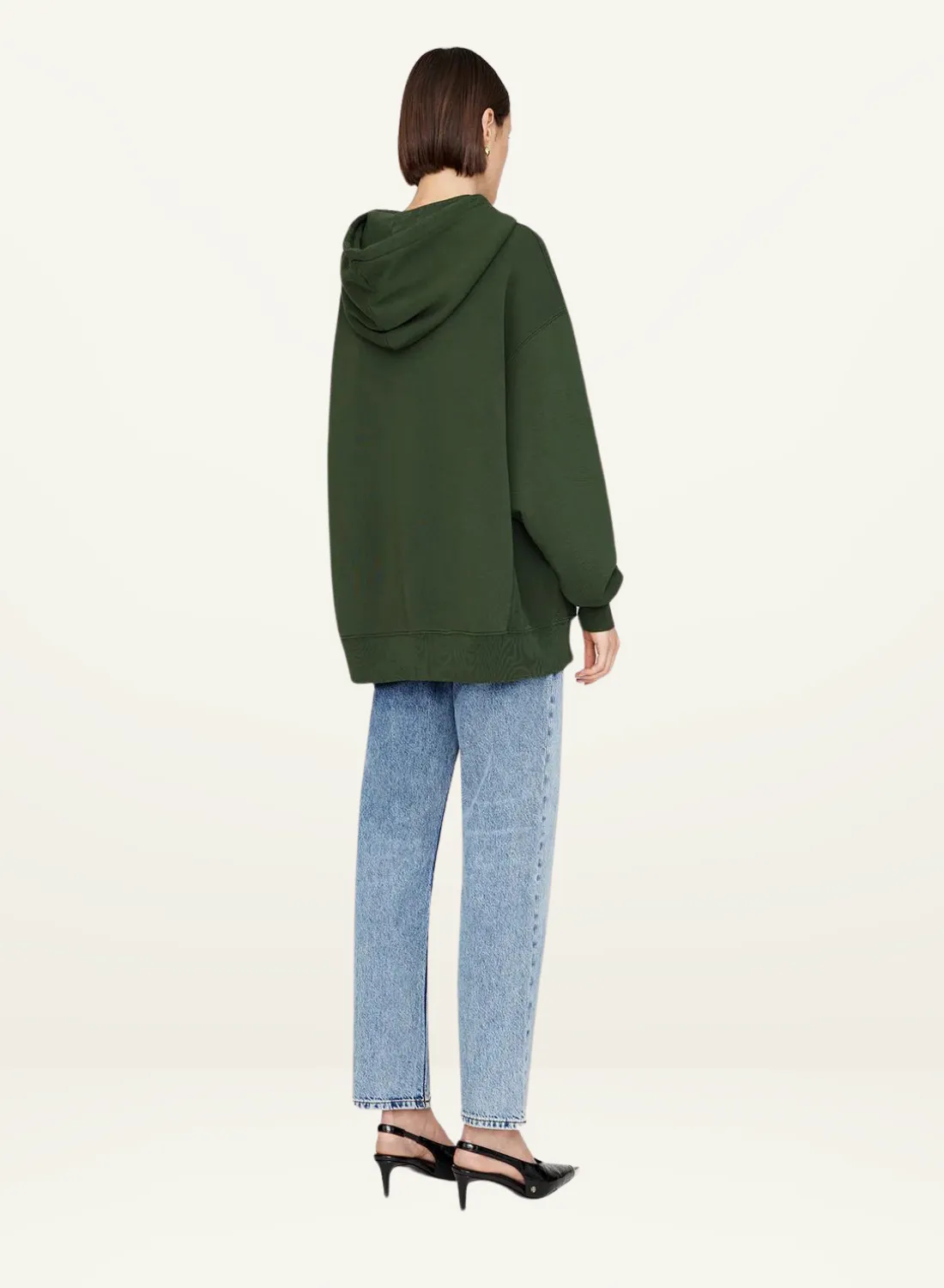 Anine Bing Alto Hoodie in DARK OLIVE