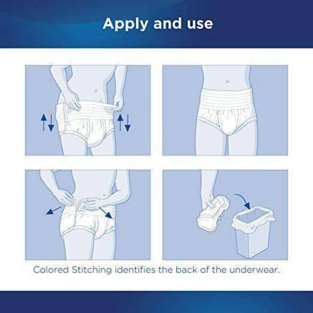 Attends Bariatric Unisex Protective Underwear with DermaDry Technology - XX-Large - Case of 48