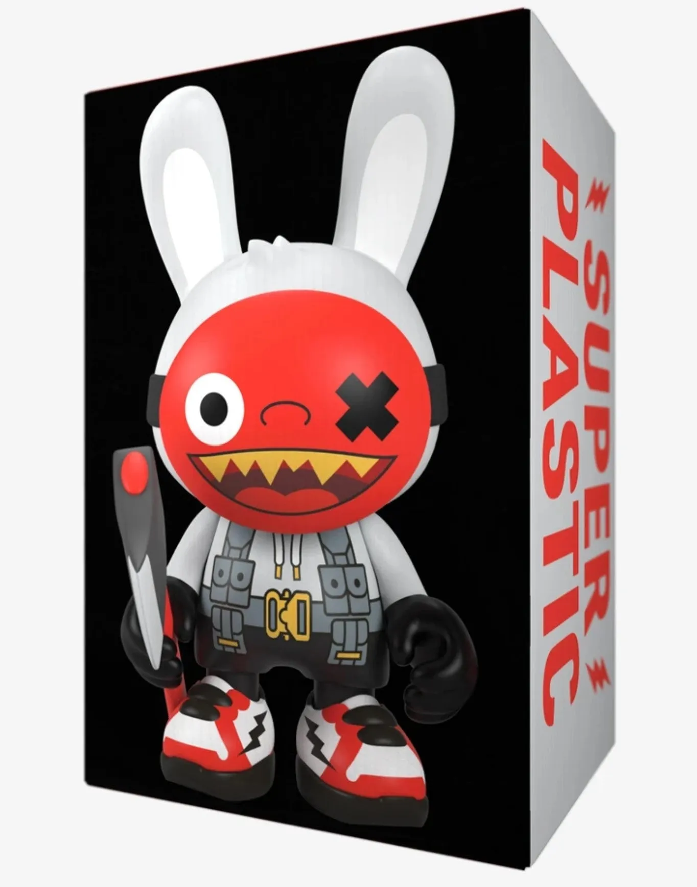 Bad Bunny Fashion EDC SuperGuggi Art Toy Guggimon x SuperPlastic