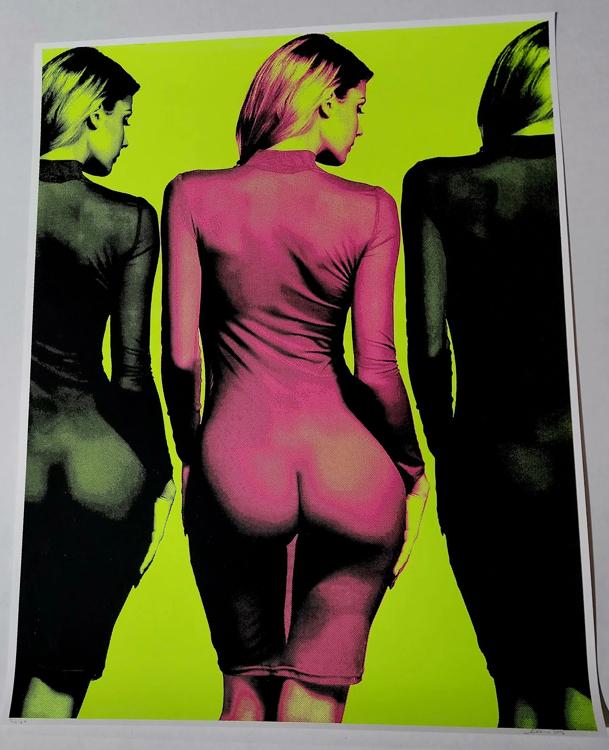 Behind You Silkscreen Print by Aelhra