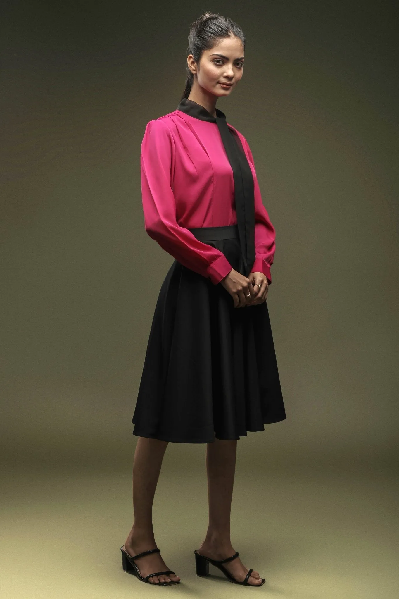 Black Umbrella Skirt