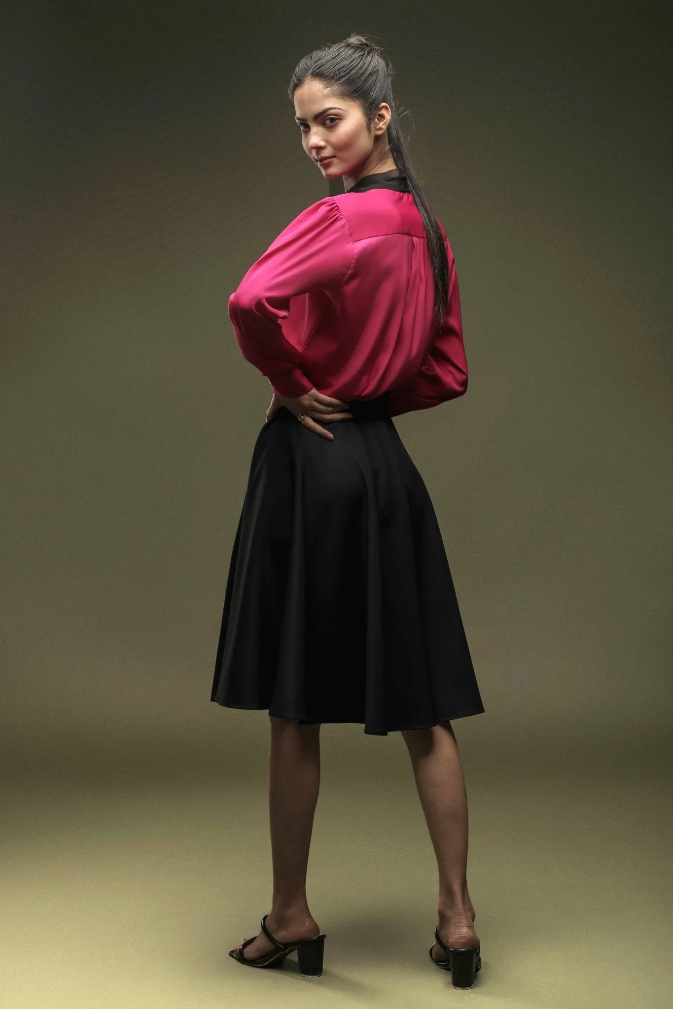 Black Umbrella Skirt