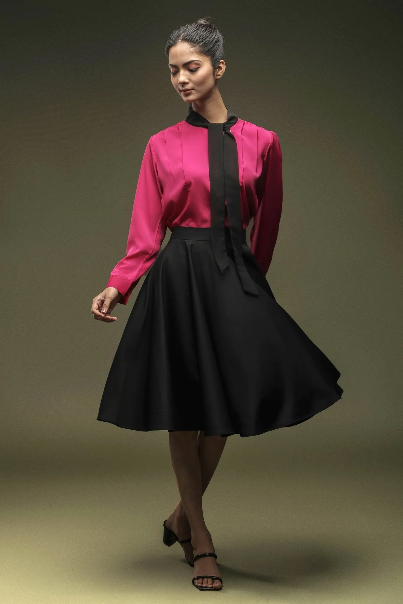 Black Umbrella Skirt
