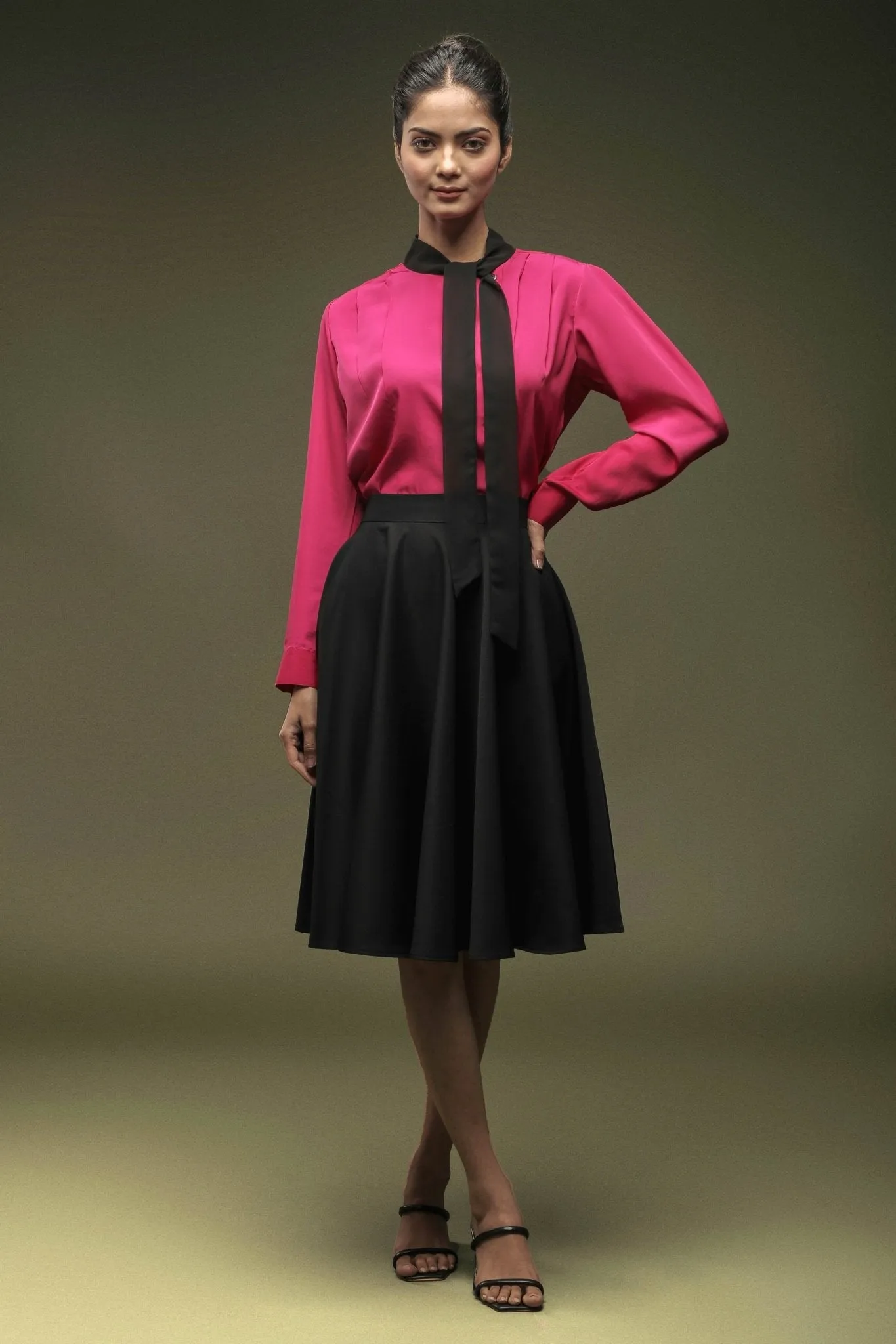 Black Umbrella Skirt