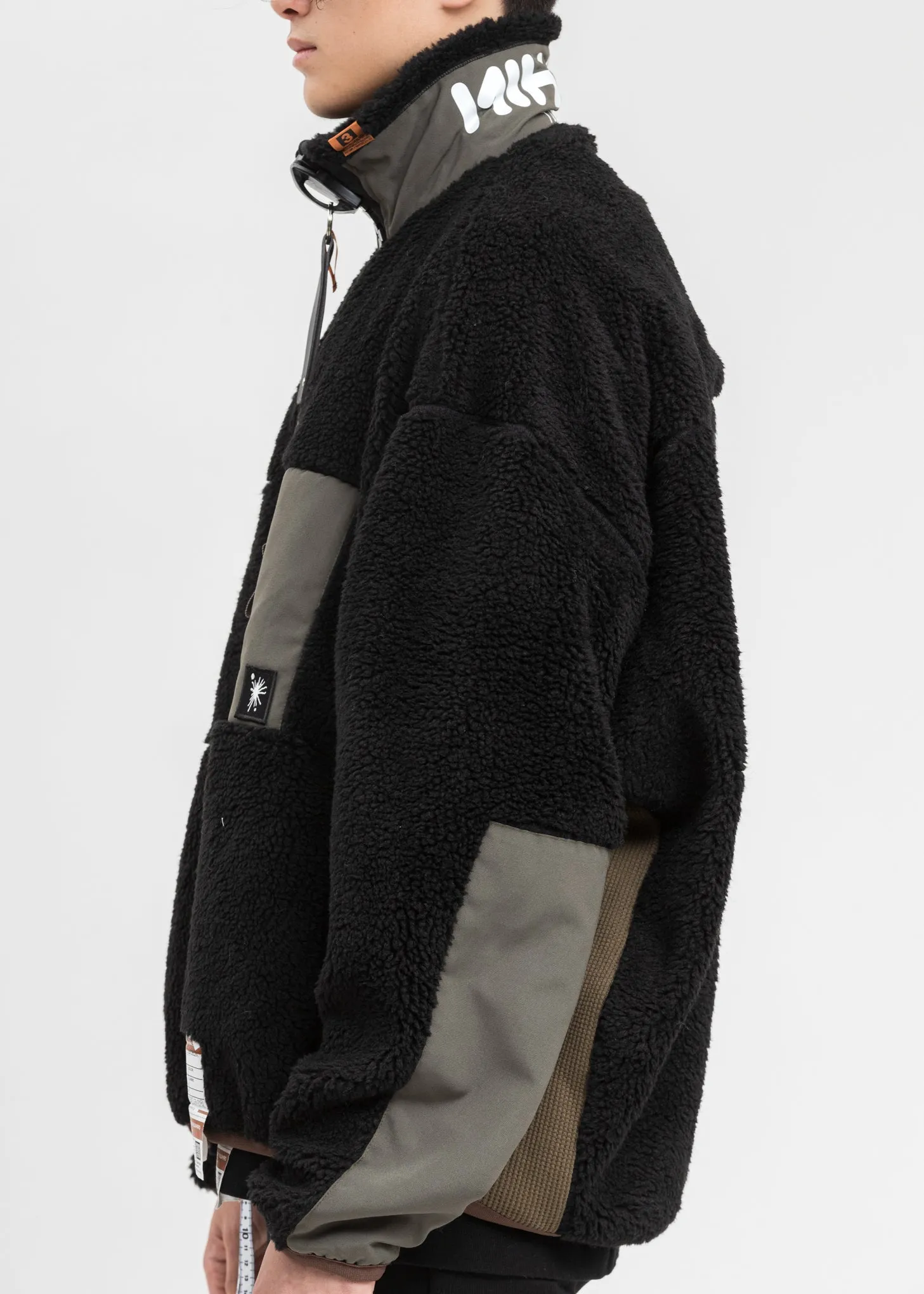 Black Wide Back Boa Jacket