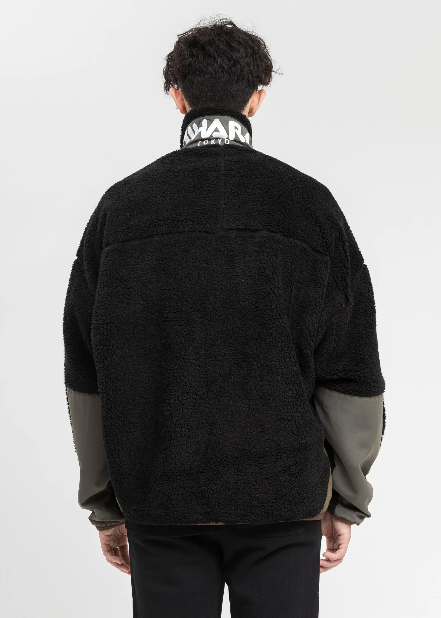 Black Wide Back Boa Jacket
