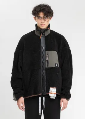 Black Wide Back Boa Jacket