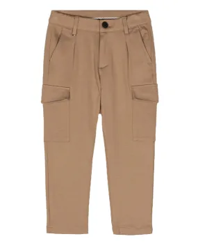 Boys Beige Cargo Pants