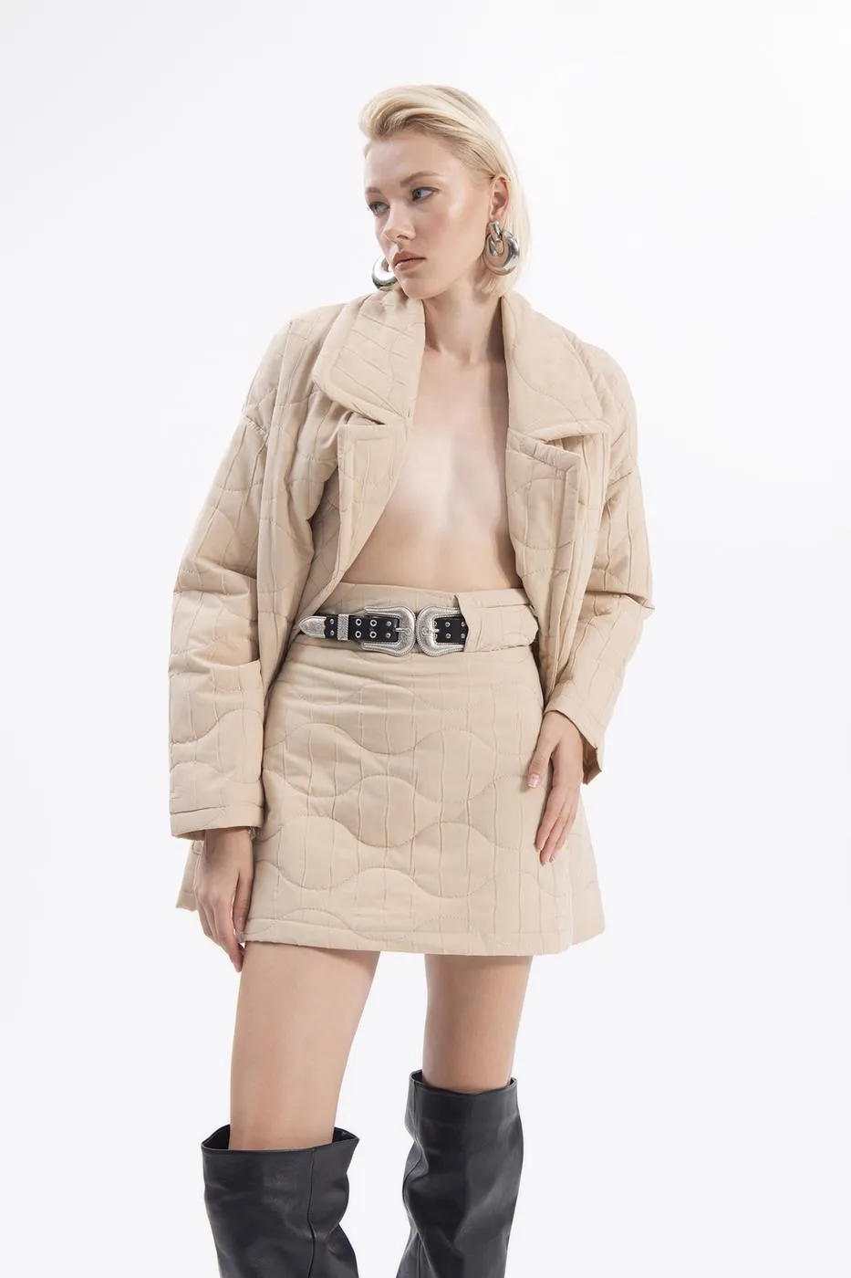 BSL Women Quilted mini skirt - La Spezia