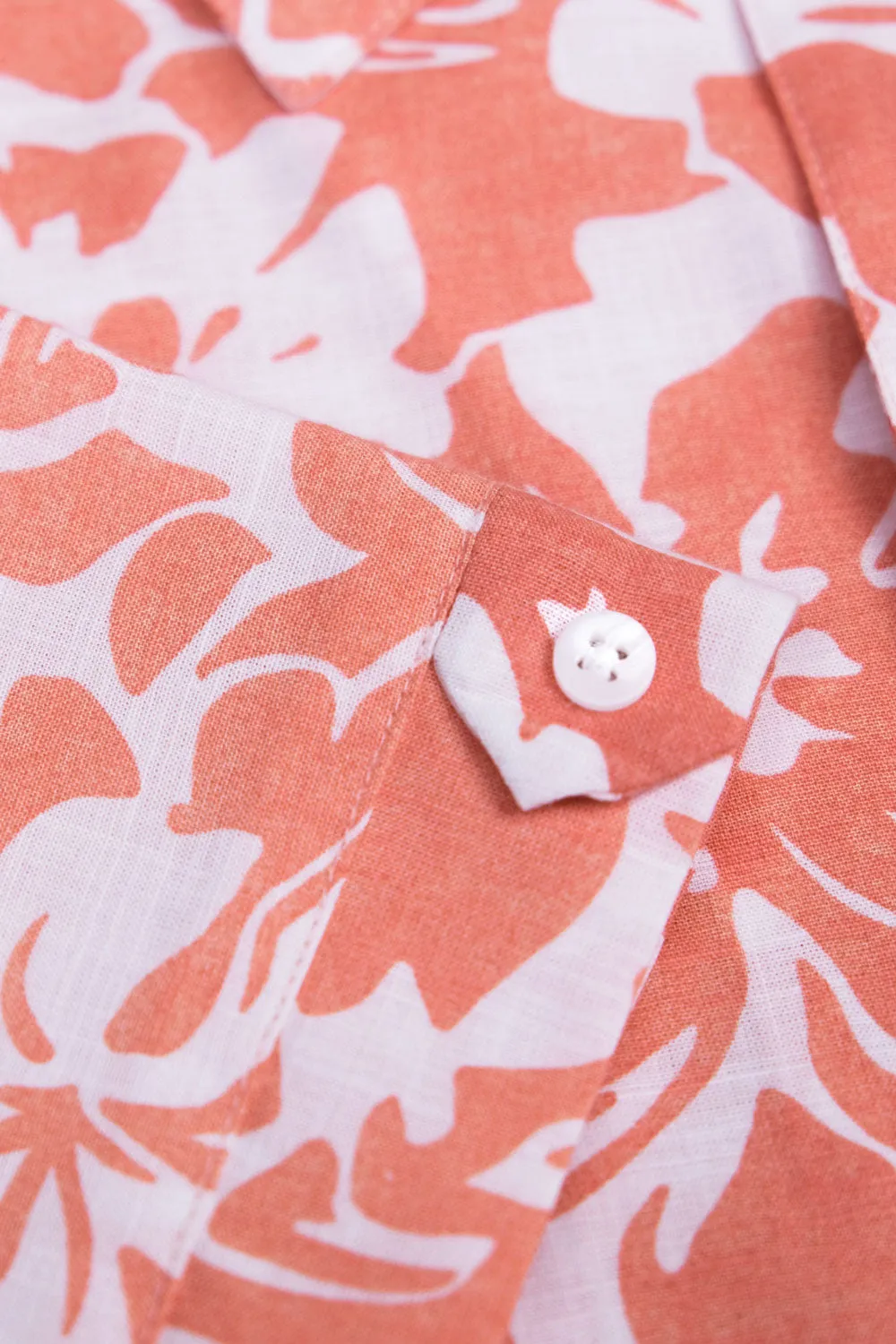 Burnt Sienna Print Short Sleeve Shirt
