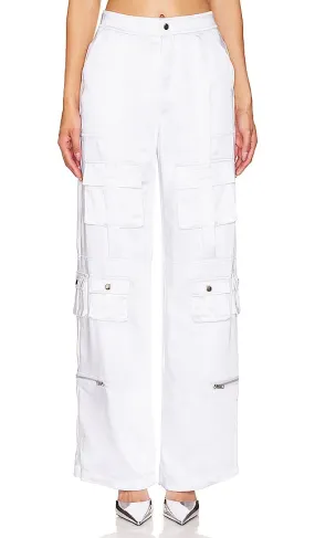 BY.DYLN Randy Cargo Pants in White