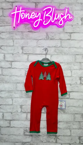 Christmas Tree Girls Romper