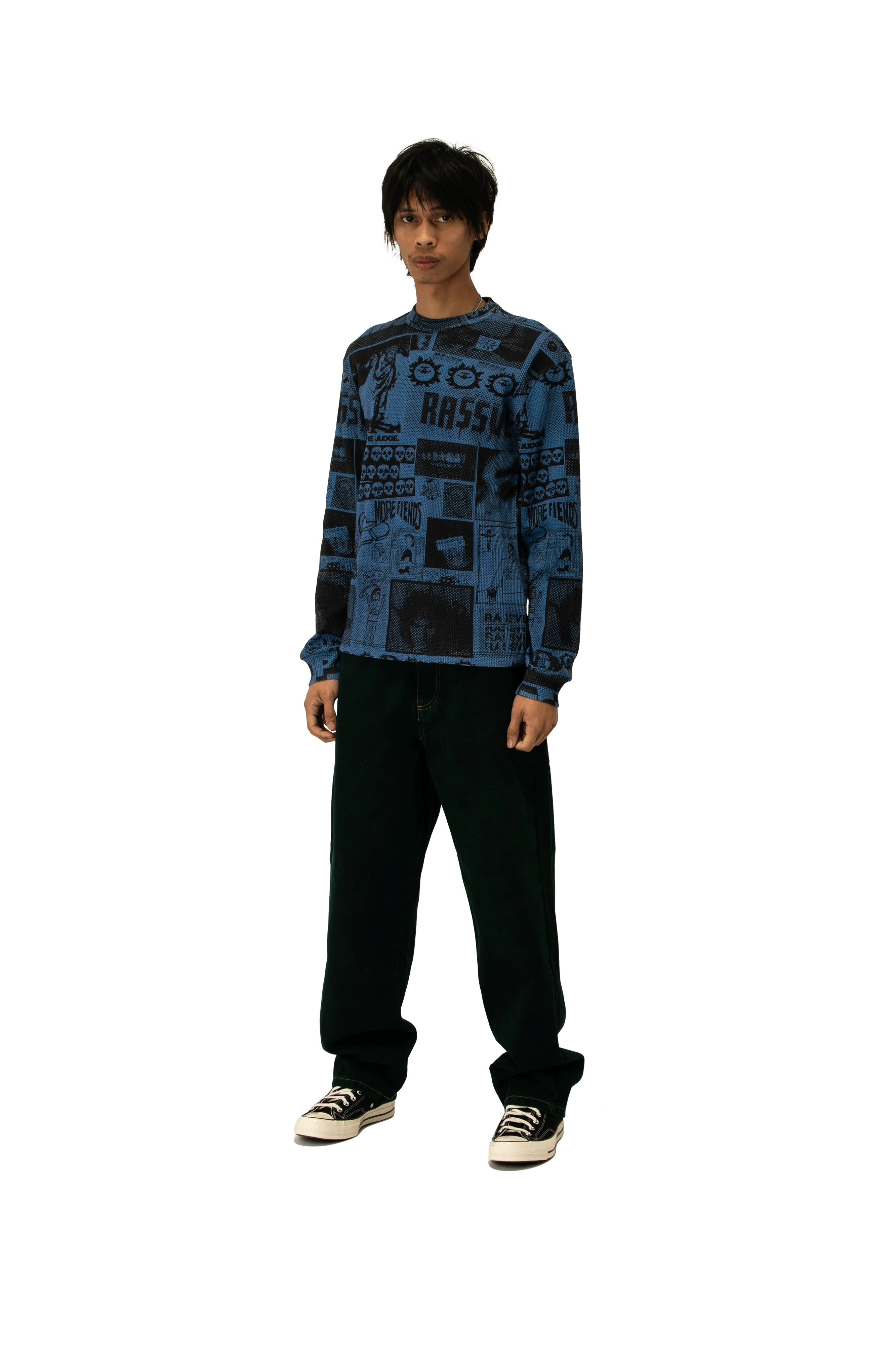 Collage Waffle Thermal Longsleeve Knit