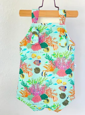 CORAL REEF LITTLE KAI ROMPER