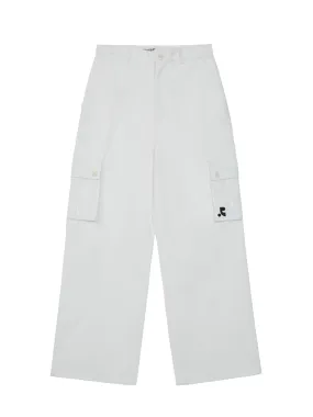Cotton Cargo Pants (White)