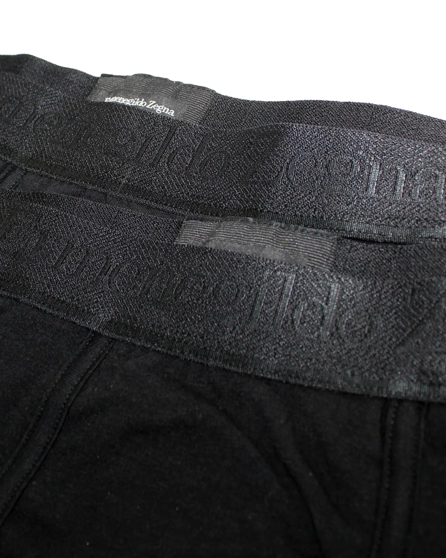 Ermenegildo Zegna Boxer Briefs Black - Men Underwear 2 Pack Stretch Cotton XXL