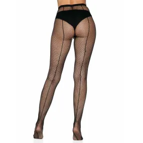 Fishnet Pantyhose with Back Seam