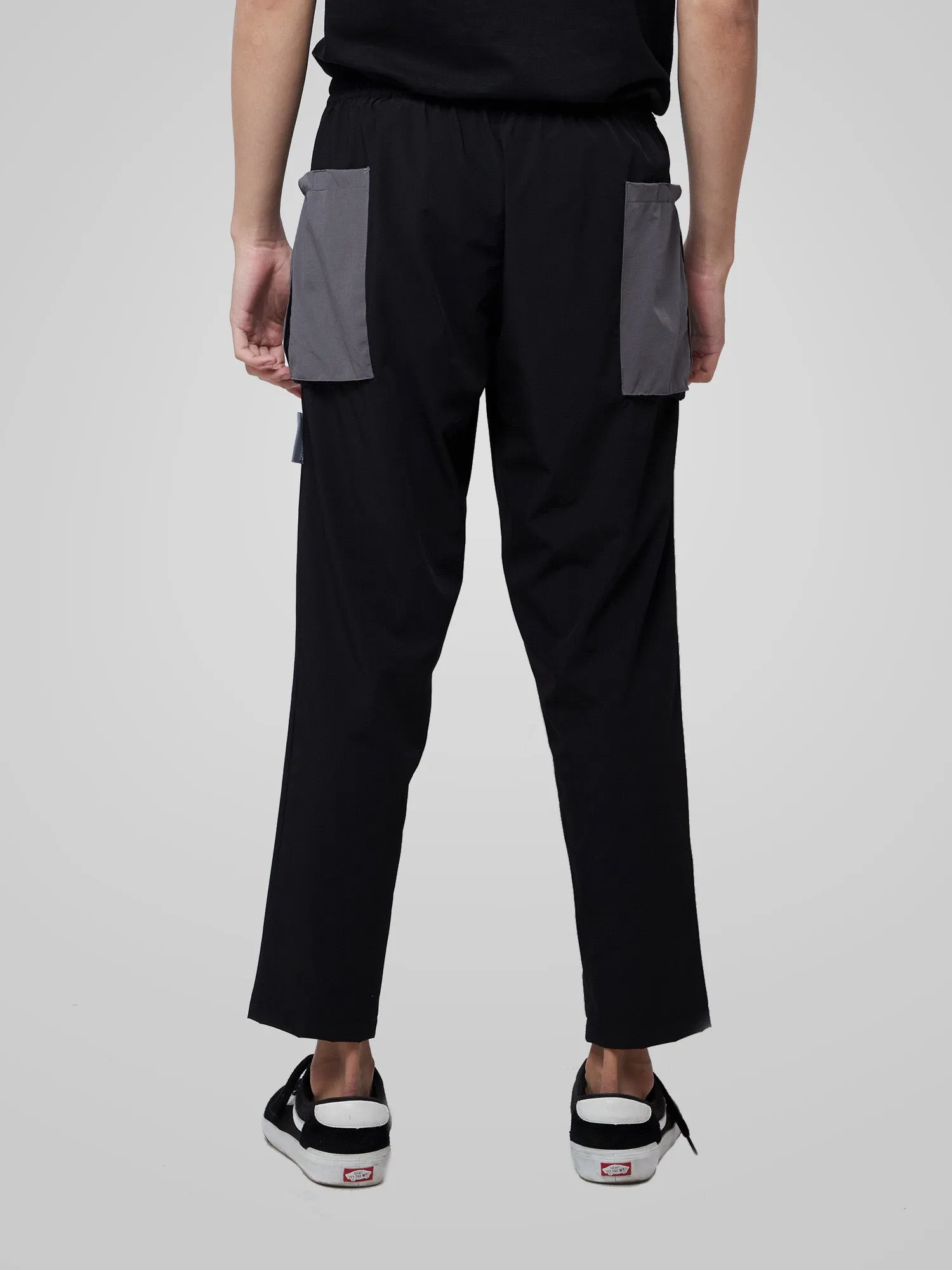 Grey Utilitarian Cargo Male Pants