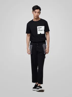 Grey Utilitarian Cargo Male Pants