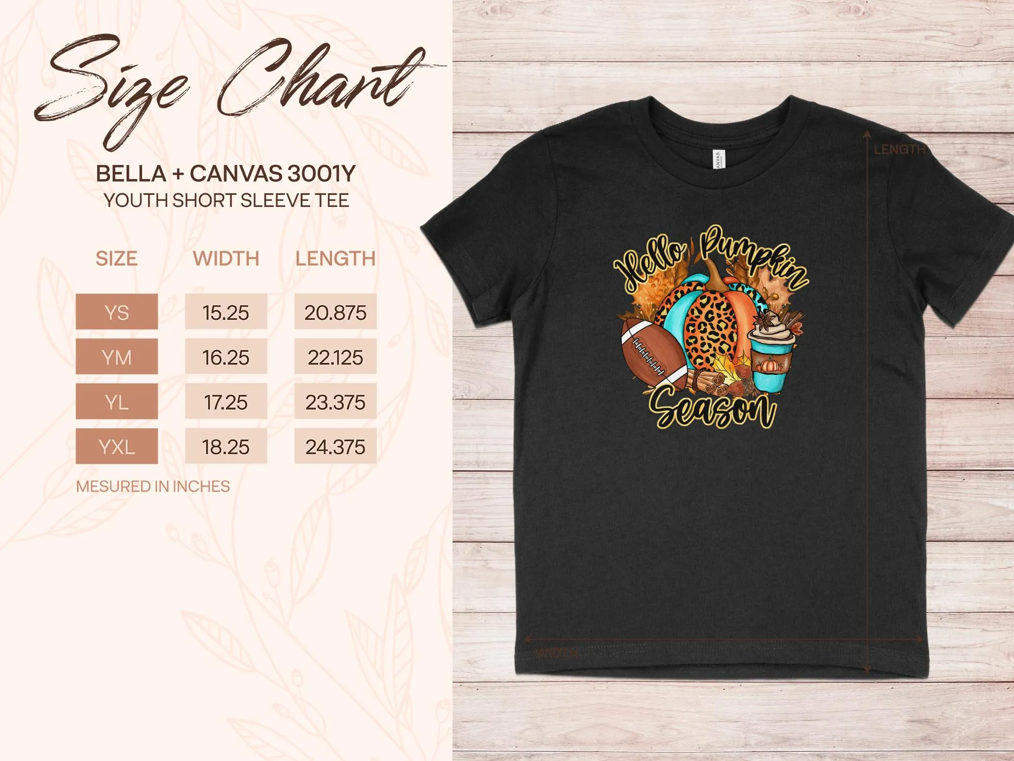 Hello Pumpkin Season Football Shirt, Tank, Sweatshirt & Matching Family Shirts. Perfect for a Fall or Thanksgiving Gift
