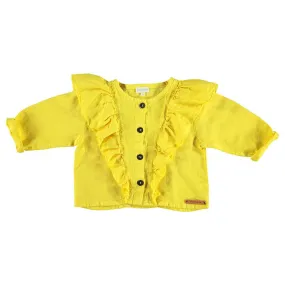 Jacket with Frills, Yellow
