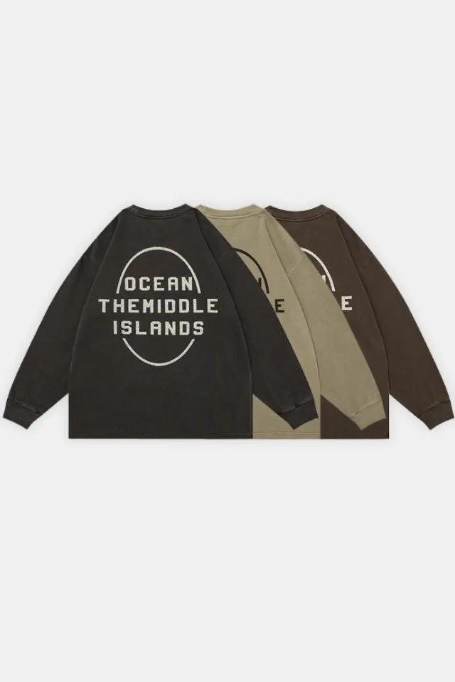 Letter Print Pullover