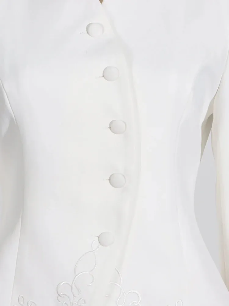 Long Sleeve Spliced Button Minimalist Two Piece Set