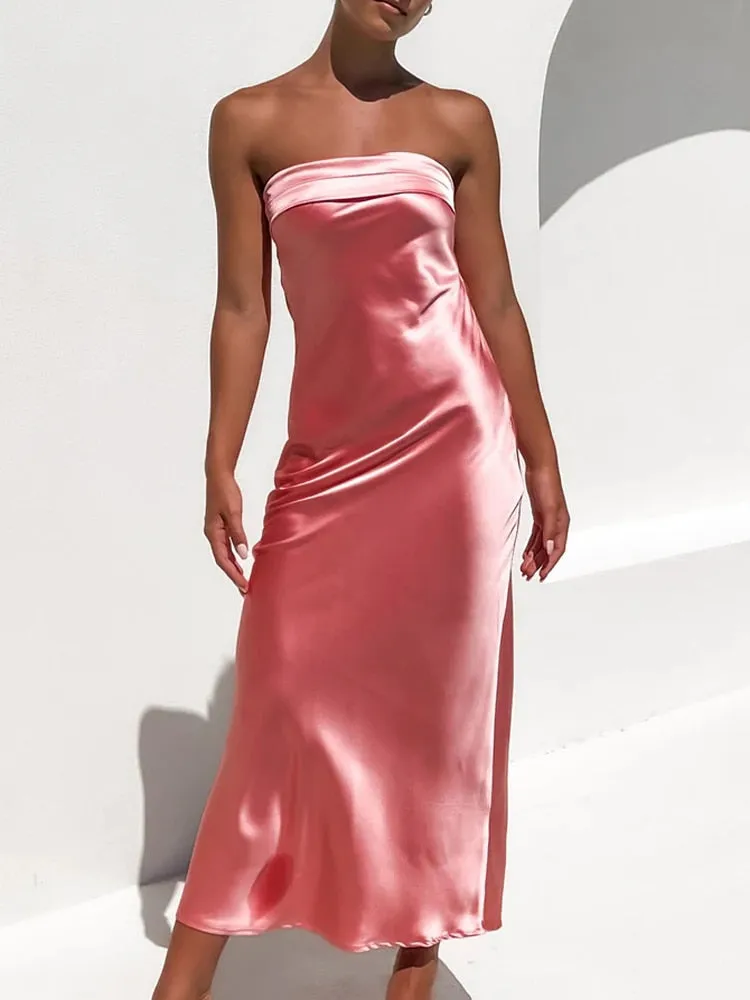 Maya Satin Dress