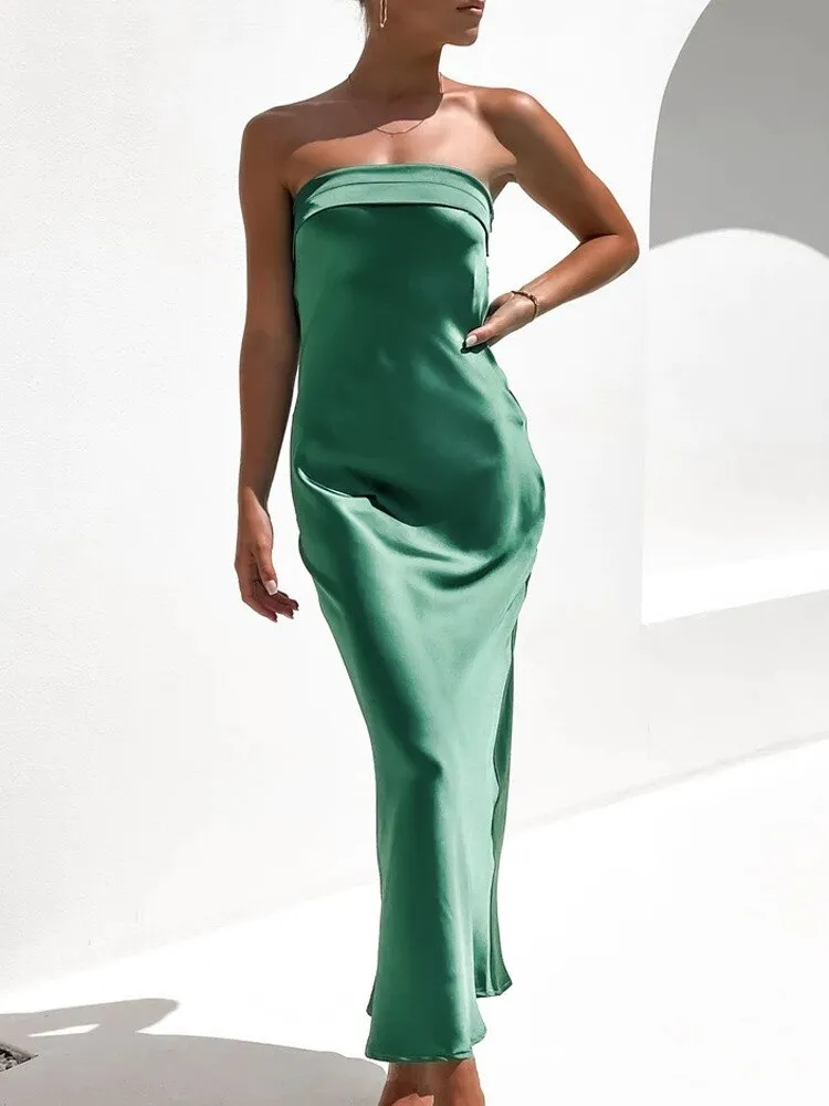 Maya Satin Dress