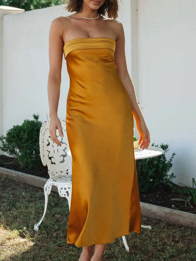 Maya Satin Dress