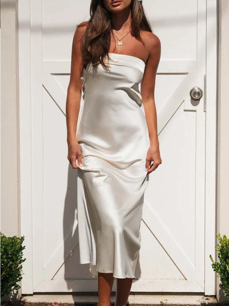 Maya Satin Dress