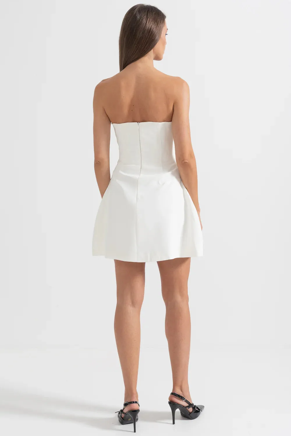 MELISSA Strapless Crystals Mini Bodycon Dress