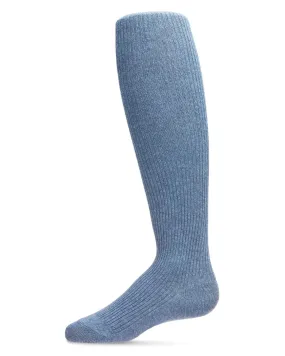 Memoi Girls Pin Ribbed Cotton Tights