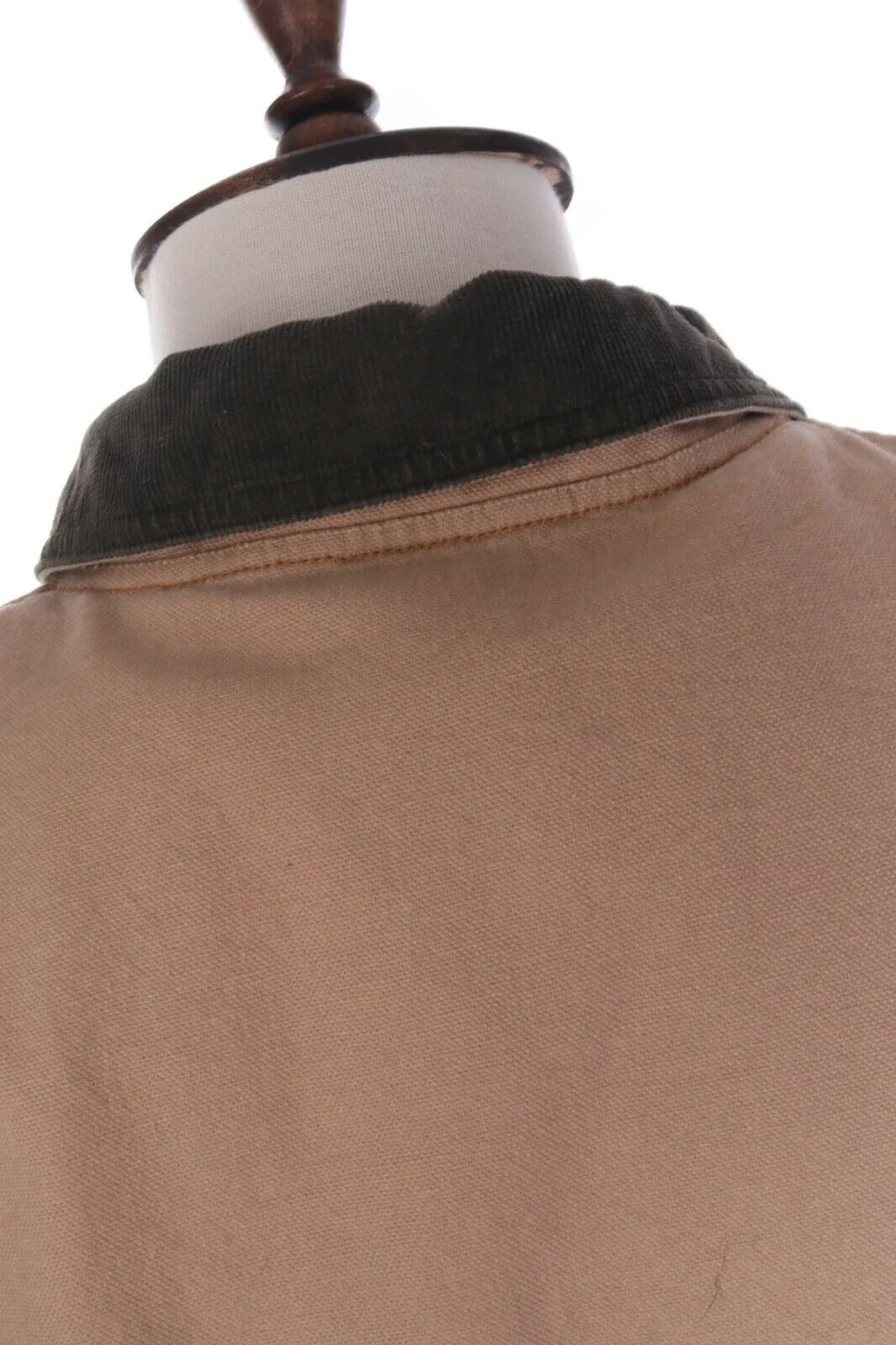 Men's LL BEAN Beige 100% Cotton Multipocket Thinsulate Field Coat Size XL Tall