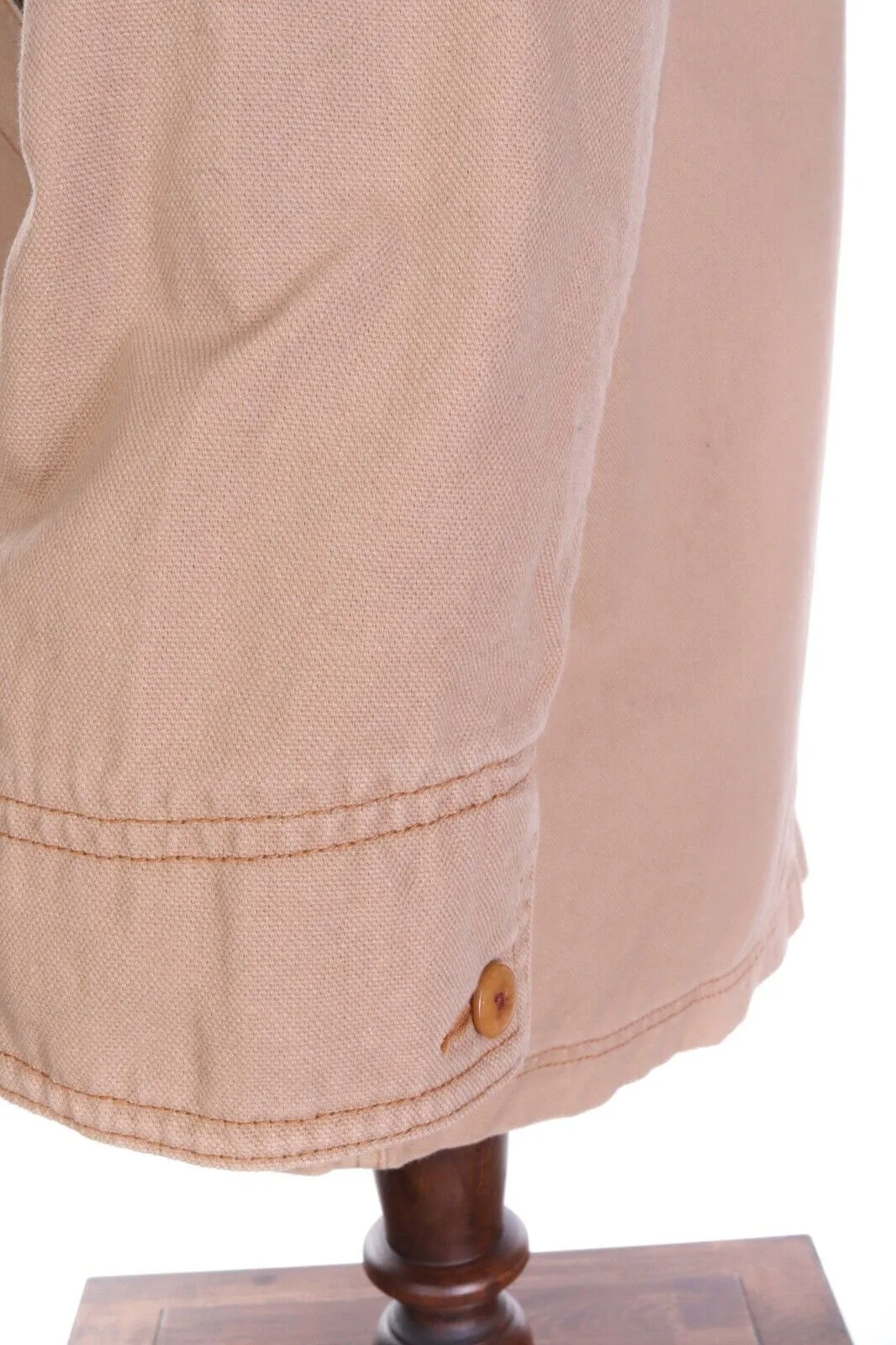 Men's LL BEAN Beige 100% Cotton Multipocket Thinsulate Field Coat Size XL Tall