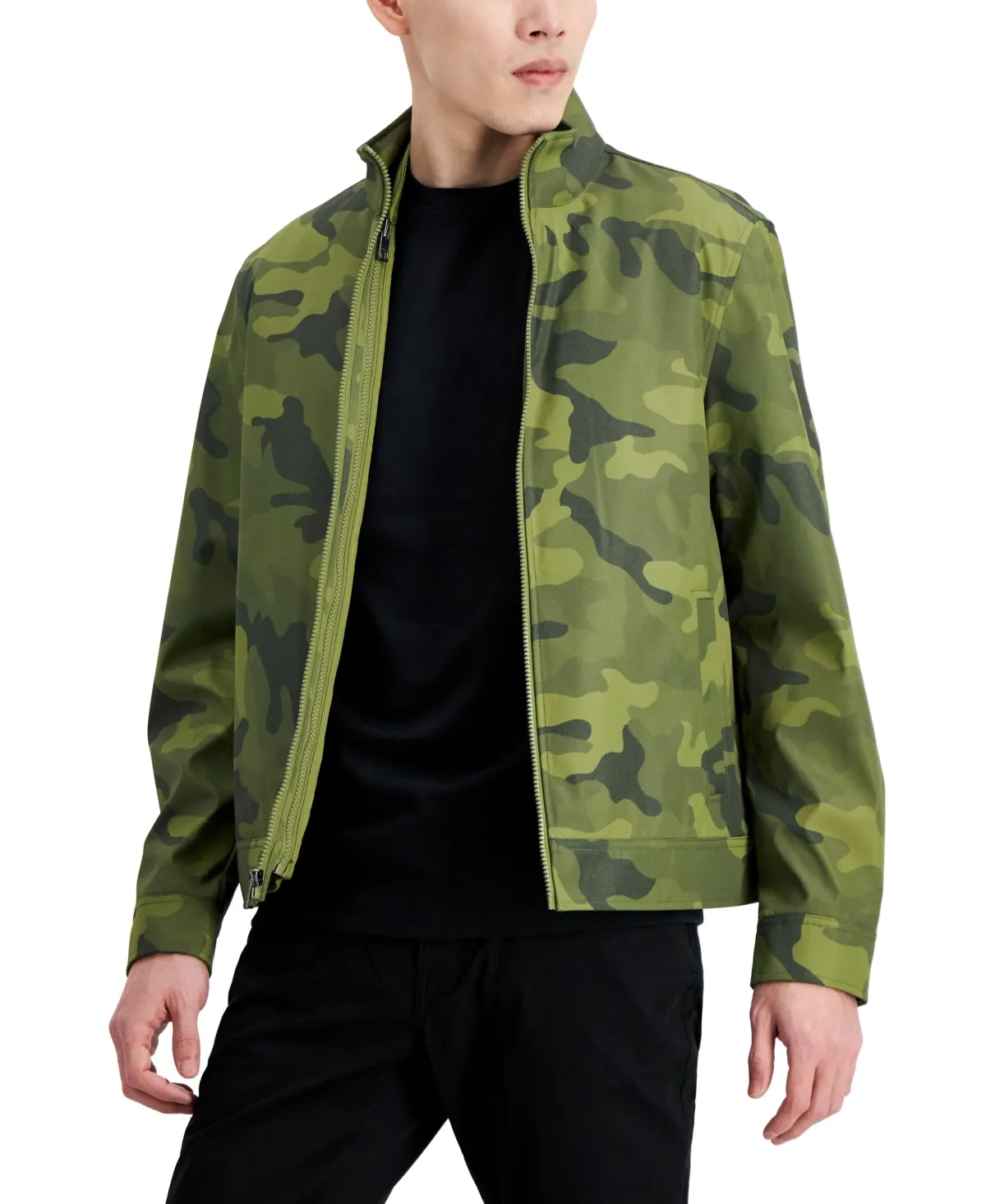 Michael Kors Mens 3 IN 1 Track Jacket Smoky Olive Green  2XL