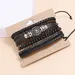 Multi - Layer Leather Bracelet Set Unisex adjustable