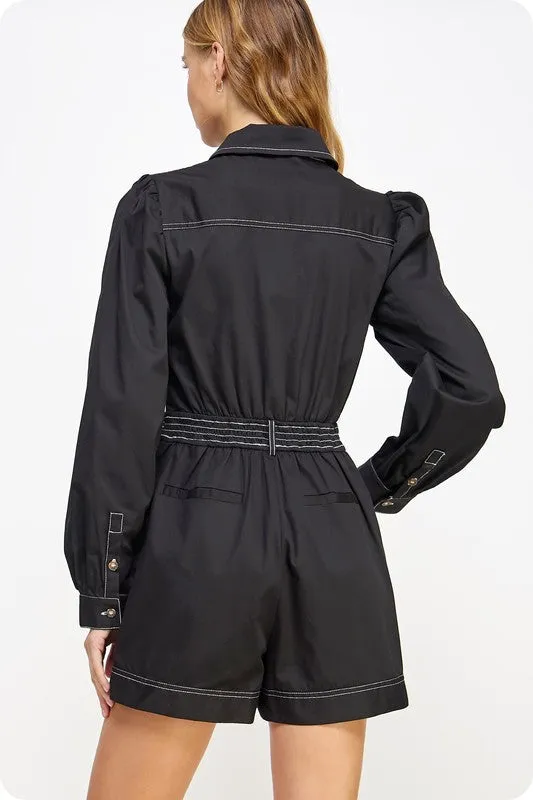 NEW!! Pendelton Contrasting Stitch Romper
