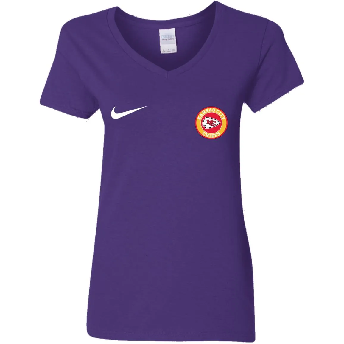 Nike Kansas City Chiefs Nfl Football Women V-Neck T-Shirt