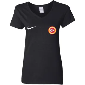 Nike Kansas City Chiefs Nfl Football Women V-Neck T-Shirt