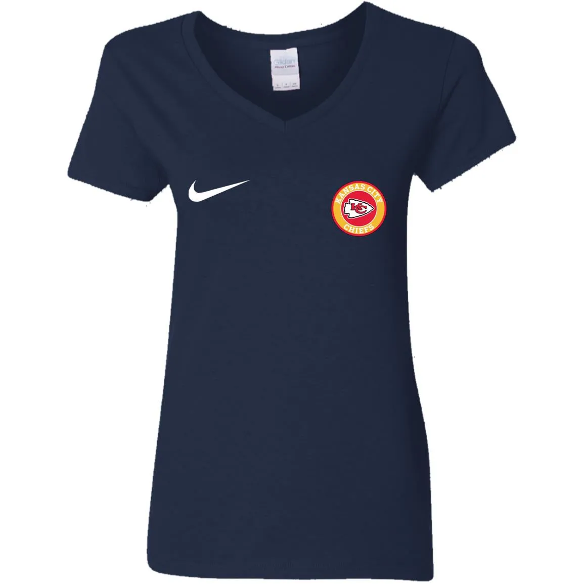 Nike Kansas City Chiefs Nfl Football Women V-Neck T-Shirt