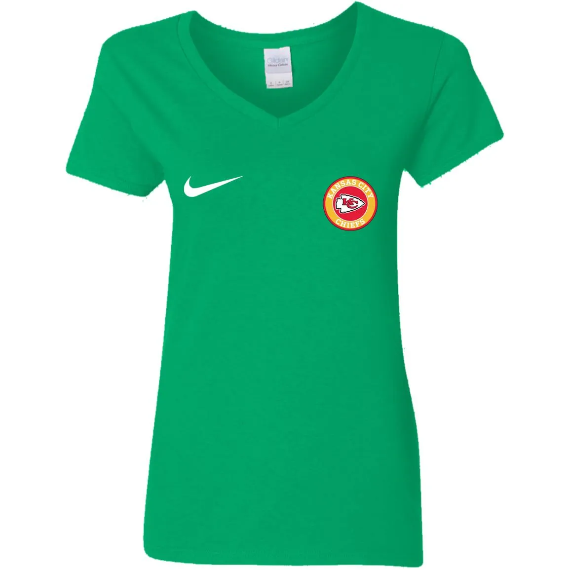 Nike Kansas City Chiefs Nfl Football Women V-Neck T-Shirt