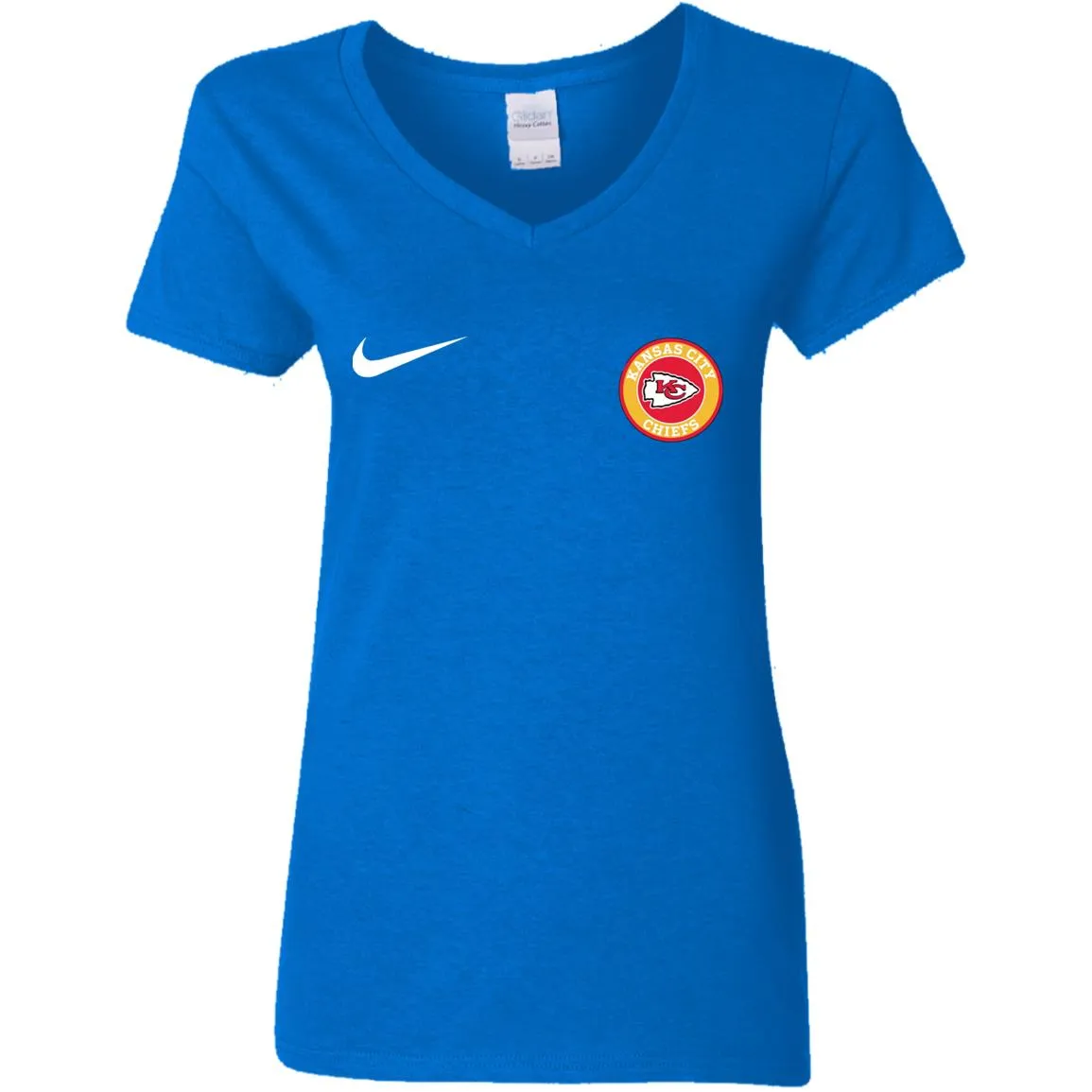 Nike Kansas City Chiefs Nfl Football Women V-Neck T-Shirt