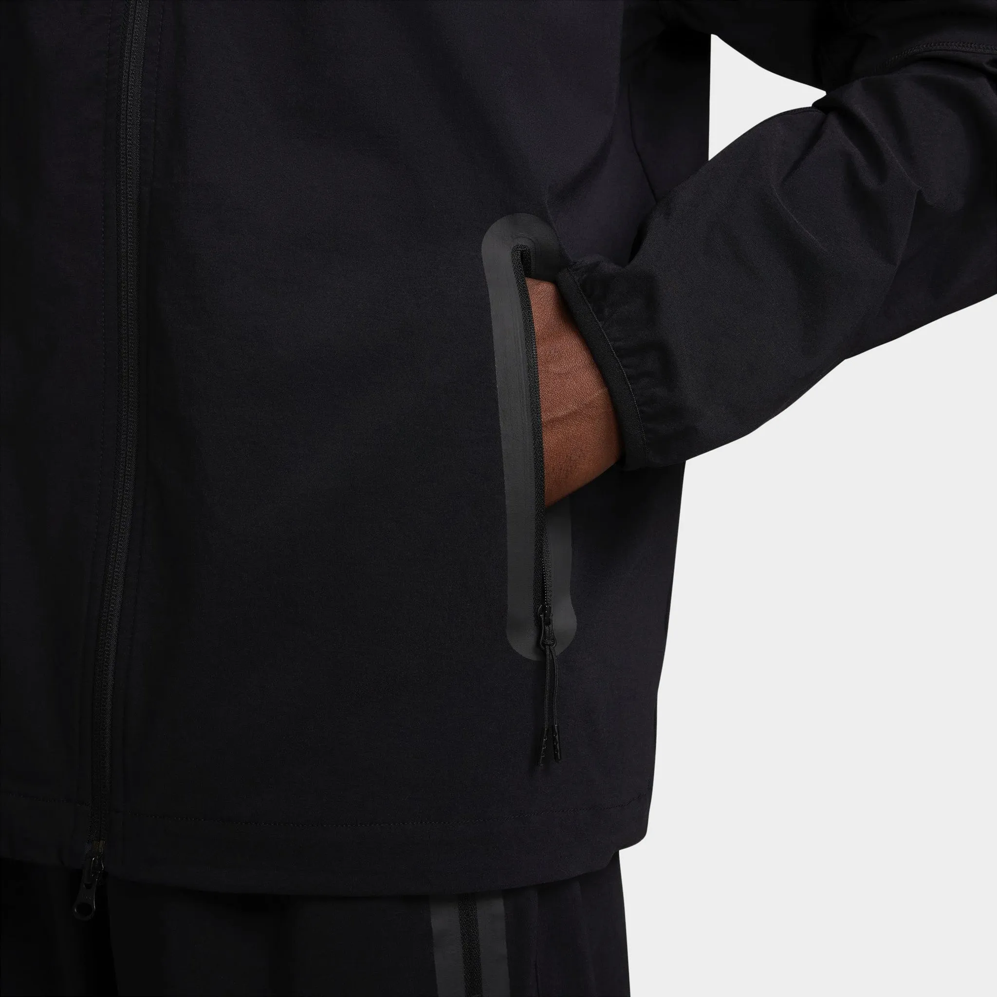 Nike Tech Woven Full Zip Windrunner Jacket Black / Black - Black