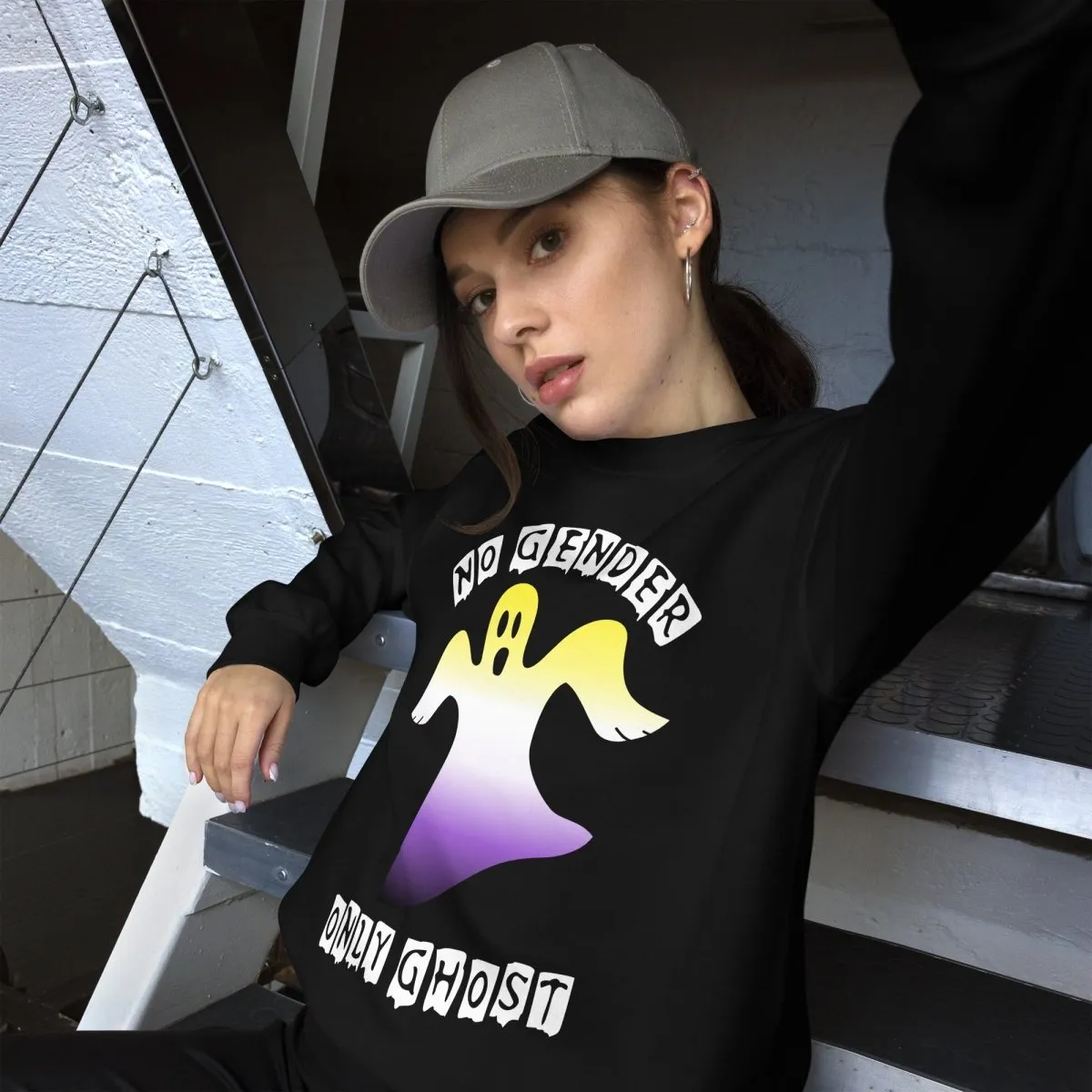 No Gender only Ghost Non-Binary Sweatshirt