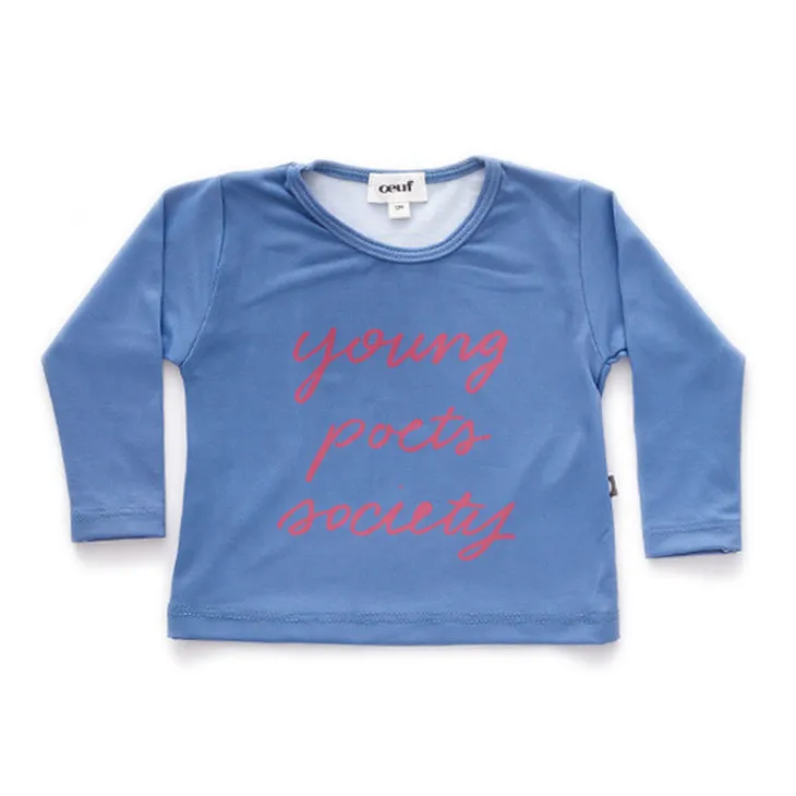 Oeuf Rash Guard, Blue/Poets