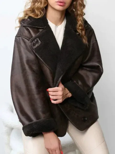 Oversized Jas met Shearling Voering
